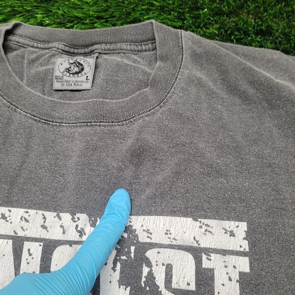 VTG The Longest Yard Movie Promo T-Shirt Mens L Adam Sandler Faded Black - Picture 4 of 8